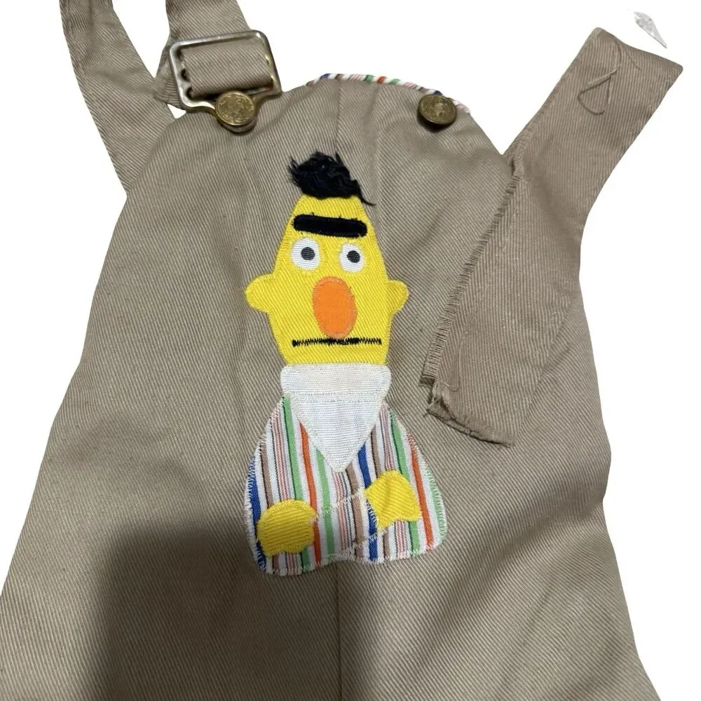 Vintage Sesame Street Bundle Bert Overalls Big Bird One Piece Socks 70s 80s